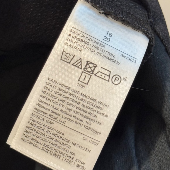 Gap, Dark Gray Business Casual, Curvy Skinny Ankle, Pants, Size 16 - Picture 7 of 7